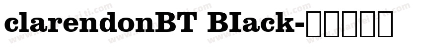 clarendonBT BIack字体转换